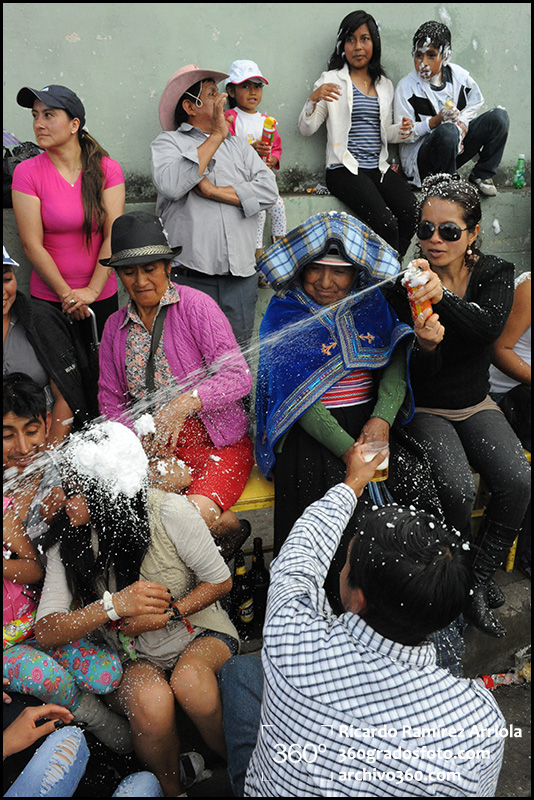 Carnaval 2013. Guaranda, provincia de Bolivar, Ecuador., 10 de febrero de 2013.