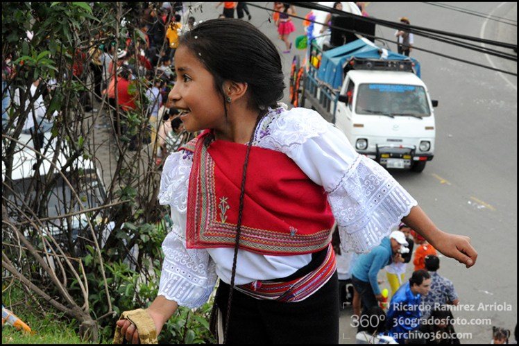 Carnaval 2013. Guaranda, provincia de Bolivar, Ecuador., 10 de febrero de 2013.