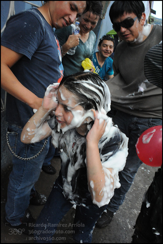 Carnaval 2013. Guaranda, provincia de Bolivar, Ecuador., 10 de febrero de 2013.