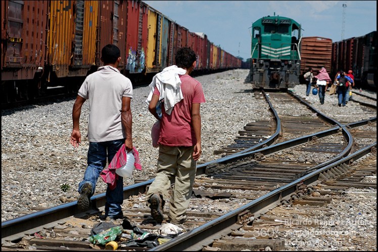 Migrantes centroamericanos. Tierra Blanca, Veracruz, México, 2009. ©Amnesty International Foto: Ricardo Ramírez Arriola